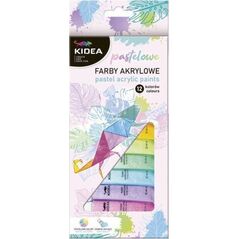 Derform FARBY AKRYL 12KOL 12ML PASTEL W TUB DERF KIDEA
