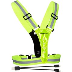 Avento Kamizelka odblaskowa ładowana USB szelki LED AVENTO uni