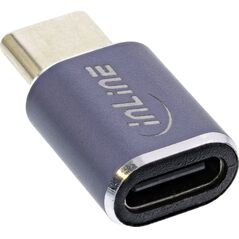 Adapter USB InLine InLine® USB4 Adapter, USB Type-C male/female, aluminium, grey