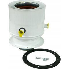 SpiroFlex Adapter F 60/100-80/125 z króćcami biały