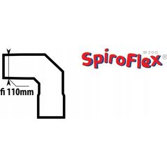 SpiroFlex 110 kolano nastawne nierdzewne