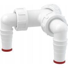 ALCADRAIN Podwójne kolano G1/17–23 z zaworem- P148Z