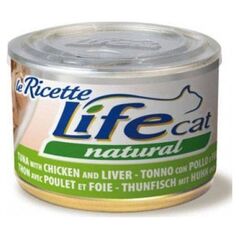 Life Pet Care LIFE CAT pusz.150g TUNA + CHICKEN +LIVER LA RICETTE /24