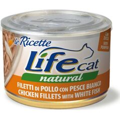 Life Pet Care LIFE CAT pusz.150g CHICKEN + WHITE FISH LA RICETTE /24