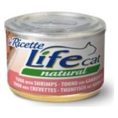 Life Pet Care LIFE CAT pusz.150g TUNA + SHRIMPS LA RICETTE /24