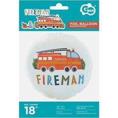 GoDan Balon foliowy Fireman okrągły