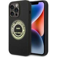Karl Lagerfeld Karl Lagerfeld KLHCP14LSRSGRCK iPhone 14 Pro 6,1" hardcase czarny/black Silicone RSG NoSize