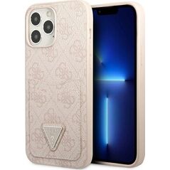 Guess Guess GUHCP13XP4TPP iPhone 13 Pro Max 6,7" różowy/pink hardcase 4G Triangle Logo Cardslot NoSize