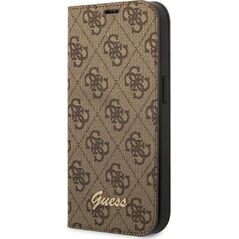 Guess Etui Guess GUBKP14SHG4SHW Apple iPhone 14 brązowy/brown book 4G Vintage Gold Logo