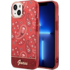 Guess Etui Guess GUHCP14MHGBNHR Apple iPhone 14 Plus czerwony/red hardcase Bandana Paisley