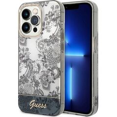 Guess Etui Guess GUHCP14LHGPLHG Apple iPhone 14 Pro szary/grey hardcase Porcelain Collection