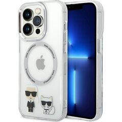 Karl Lagerfeld Etui Karl Lagerfeld KLHMP14XHKCT Apple iPhone 14 Pro Max hardcase przeźroczysty/transparent Karl & Choupette Aluminium Magsafe