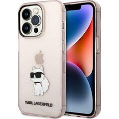Karl Lagerfeld Etui Karl Lagerfeld KLHCP14LHNCHTCP Apple iPhone 14 Pro różowy/pink hardcase Ikonik Choupette