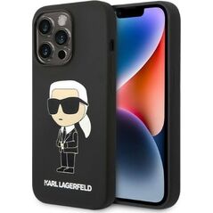 Karl Lagerfeld Etui Karl Lagerfeld KLHCP14LSNIKBCK Apple iPhone 14 Pro hardcase czarny/black Silicone Ikonik