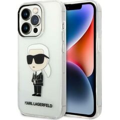 Karl Lagerfeld Etui Karl Lagerfeld KLHCP14XHNIKTCT Apple iPhone 14 Pro Max transparent hardcase Ikonik Etui Karl Lagerfeld