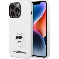 Karl Lagerfeld Etui Karl Lagerfeld KLHCP14XSNCHBCH Apple iPhone 14 Pro Max hardcase biały/white Silicone Choupette