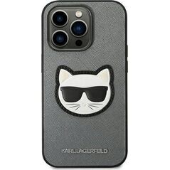 Karl Lagerfeld KARL LAGERFELD IPHONE 14 PRO CHOUPETTE HEAD PATCH KLHCP14LSAPCHG SILVER