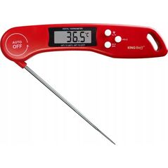 KingHoff TERMOMETR ELEKTRONICZNY DO POTRAW -50-300C LCD KINGHOFF KH-1670 Czerwony