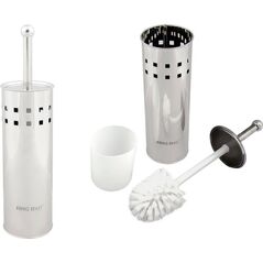 KingHoff SZCZOTKA DO WC Z POJEMNIKIEM ZE STALI NIERDZEWNEJ KINGHOFF KK-3220