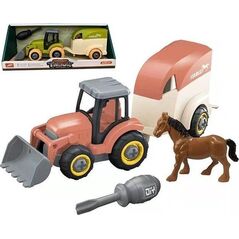 Artyk Mini farma traktor z przyczepą do skręcania
