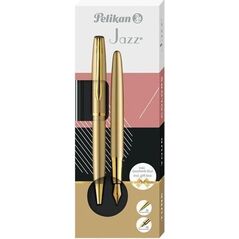 Pelikan Pióro wieczne Jazz Noble Elegance + długopis Gold