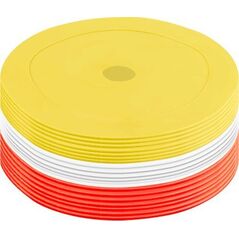 Pure2Improve Pure2Improve Rubber Training Markers Red/White/Yellow