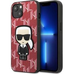 Karl Lagerfeld Etui Karl Lagerfeld KLHCP13SPMNIKPI Apple iPhone 13 mini hardcase czerwony/red Monogram Ikonik Patch