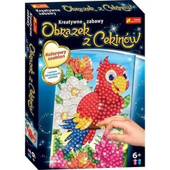 Ranok Kolorowa Papuga obrazek z cekinów Kreatywne Zabawy Ranok