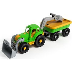 Tupiko Traktor z ładowarką i przyczepą
