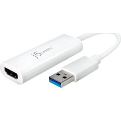Adapter USB j5create j5create JUA254 zewnętrzna karta graficzna usb 2048 x 1152 px Biały