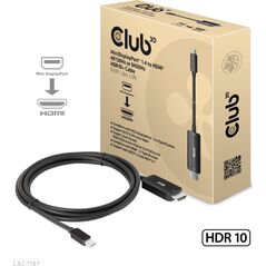 Kabel Club 3D DisplayPort Mini - HDMI 1.8m czarny (CAC-1187)
