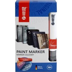 MemoBe Marker olejny 2-4mm srebrny (10szt) MemoBe