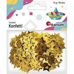 Titanum Konfetti Gwiazdki złote14g