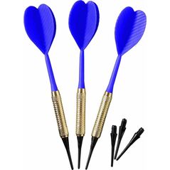 Best Sporting Plastikowe rzutki do darta 3 szt. Best Sporting niebieskie