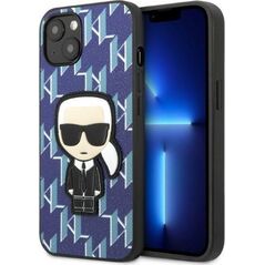 Karl Lagerfeld Etui Karl Lagerfeld KLHCP13SPMNIKBL Apple iPhone 13 mini hardcase niebieski/blue Monogram Ikonik Patch