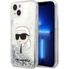 Karl Lagerfeld Etui Karl Lagerfeld KLHCP14MLNKHCH Apple iPhone 14 Plus srebrny/silver hardcase Glitter Karl Head