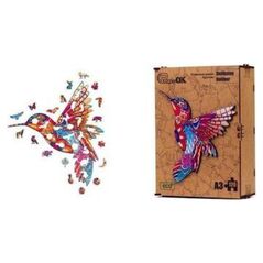 Maksik Puzzle drewniane Delikatny Koliber PuzA3-00717