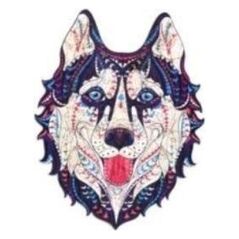 PuzzleOK Puzzle drewniane eko 73 Śnieżny husky A4