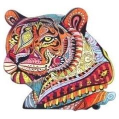 PuzzleOK Puzzle drewniane eko 73 Tajemniczy tygrys A4