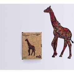 PuzzleOK Puzzle drewniane eko 102 Cętkowana żyrafa A3