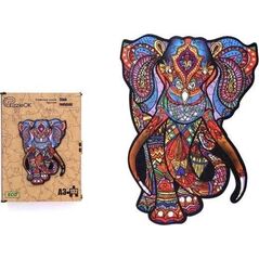 PuzzleOK Puzzle drewniane eko 132 Słoń indyjski A3