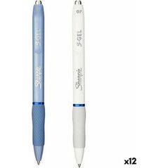 Sharpie Długopis żelowy Sharpie S-Gel Niebieski Biały 0,7 mm (12 Sztuk)