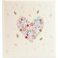 Goldbuch Album GOLDBUCH 08182 Flowers in the Heart 30x31cm 60 pages |white sheets| corner/splits [V]