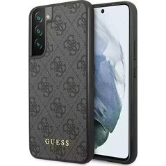 Guess Etui Guess GUHCS23SG4GFGR do Samsung Galaxy S23 S911 szary/grey hardcase 4G Metal Gold Logo