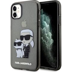 Karl Lagerfeld Etui Karl Lagerfeld KLHCN61HNKCTGK Apple iPhone 11/XR czarny/black hardcase Gliter Karl&Choupette