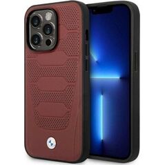 BMW Etui BMW BMHMP14X22RPSR Apple iPhone 14 Pro Max burgundowy/burgundy Leather Seats Pattern MagSafe