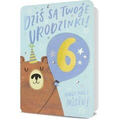 Pan Dragon Karnet B6 Urodziny (wymienne cyfry)