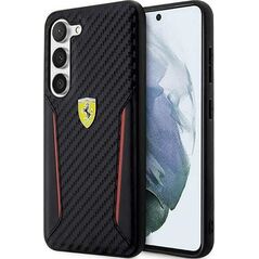 Ferrari Ferrari Carbon Contrast Edges - Etui Samsung Galaxy S23+ (czarny)