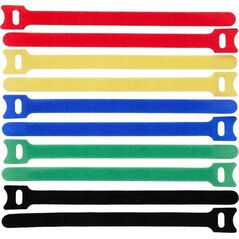 ProXtend ProXtend Hook and Loop 20cm x 12mm Multi 10pcs
