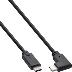 Kabel USB InLine USB-C - USB-C 0.5 m Czarny (35706W)